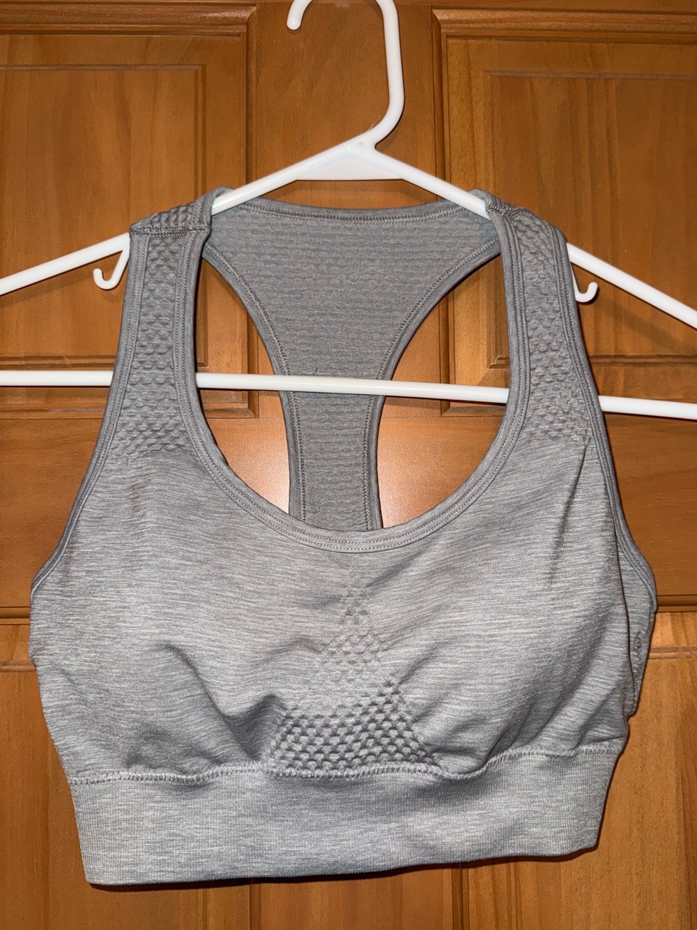 Alphalete Seamless Racerback Sports Bra - Gray